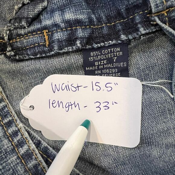 Y2K 00s Vintage Angels Low Rise Denim Jean Long Maxi Skirt  Size 0 Please Read - Picture 11 of 11